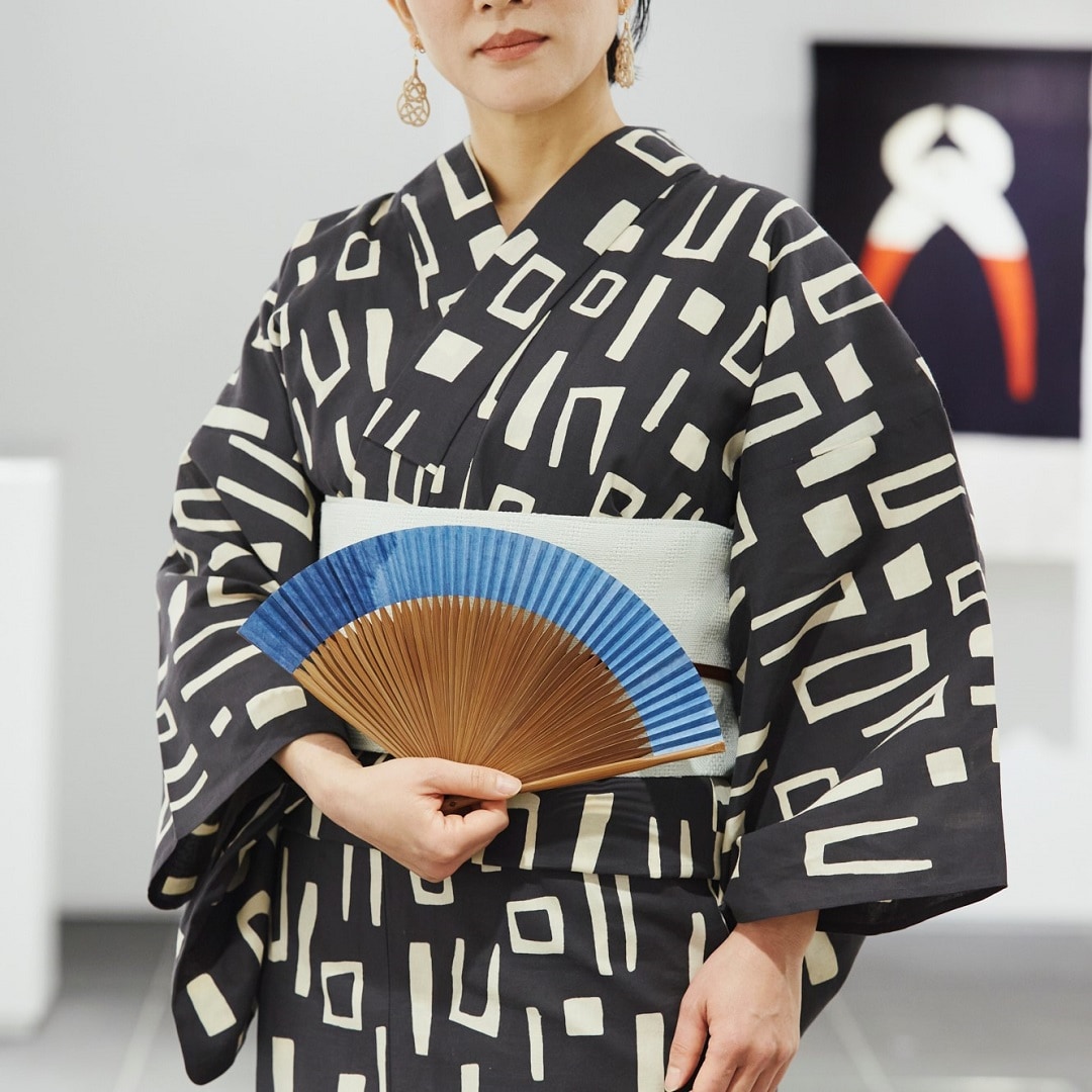 Amazon.co.jp: IDEE 東京 麻帯 柚木沙弥郎デザイン 浴衣と共に